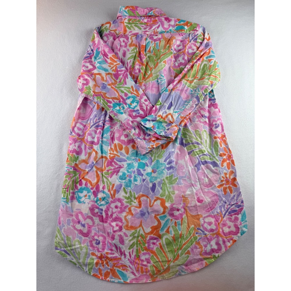 Lauren Ralph Lauren Floral Button‎ Down Shirt Womens Size S Colorful Cotton - Picture 10 of 10